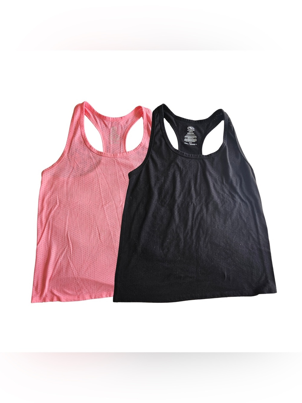 Bundle Athletic Works Women’s Extra Large Neon Pink B Racerback Tank Tops